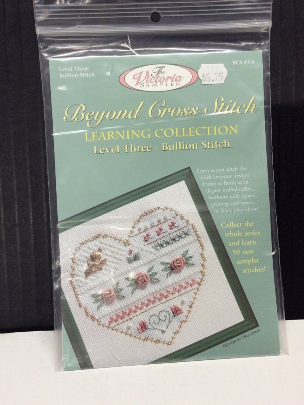 Cross Stitch The Victoria Sampler Level 3 Bullion Stitch Fabric Needle Inst